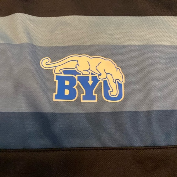 Brigham Young Cougars BSC Polo Shirt Color Navy Size Large - Picture 2 of 5